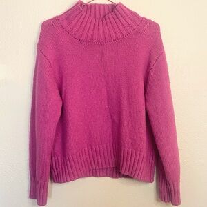 Magaschoni Hot Pink Sweater Barbiecore Cozy Knit M